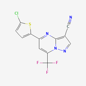 5-(5-chloro-2-thienyl)-7-(trifluoromethyl)pyrazolo[1,5-a]pyrimidine-3-carbonitrile