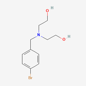 molecular formula C11H16BrNO2 B5726025 2,2'-[(4-bromobenzyl)imino]diethanol 