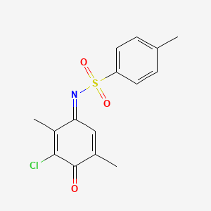 N-(3-chloro-2,5-dimethyl-4-oxo-2,5-cyclohexadien-1-ylidene)-4-methylbenzenesulfonamide