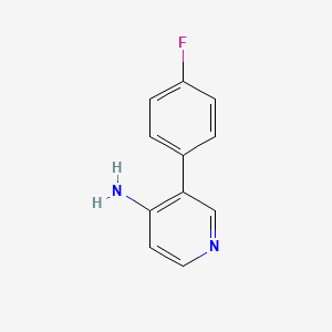 molecular formula C11H9FN2 B572605 3-(4-Fluorophenyl)pyridin-4-amine CAS No. 1214353-80-6