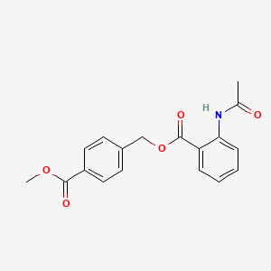4-(methoxycarbonyl)benzyl 2-(acetylamino)benzoate