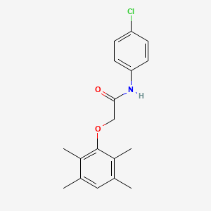 N-(4-chlorophenyl)-2-(2,3,5,6-tetramethylphenoxy)acetamide
