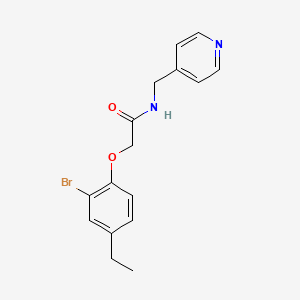 2-(2-bromo-4-ethylphenoxy)-N-(4-pyridinylmethyl)acetamide