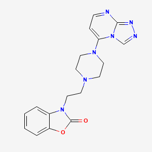 3-[2-(4-[1,2,4]triazolo[4,3-a]pyrimidin-5-ylpiperazin-1-yl)ethyl]-1,3-benzoxazol-2(3H)-one