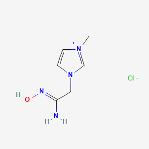 molecular formula C6H11ClN4O B5726084 1-[2-amino-2-(hydroxyimino)ethyl]-3-methyl-1H-imidazol-3-ium chloride CAS No. 849833-61-0