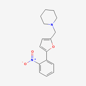 1-{[5-(2-nitrophenyl)-2-furyl]methyl}piperidine