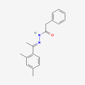 molecular formula C18H20N2O B5726106 N'-[1-(2,4-dimethylphenyl)ethylidene]-2-phenylacetohydrazide 