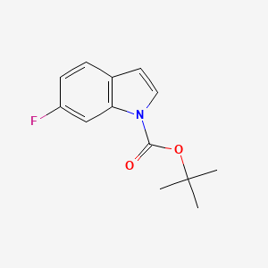 molecular formula C13H14FNO2 B572611 1-Boc-6-氟-1H-吲哚 CAS No. 1208459-96-4
