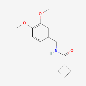 molecular formula C14H19NO3 B5726126 N-(3,4-dimethoxybenzyl)cyclobutanecarboxamide 