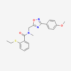 2-(ethylthio)-N-{[3-(4-methoxyphenyl)-1,2,4-oxadiazol-5-yl]methyl}-N-methylbenzamide