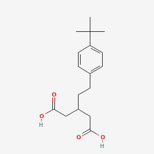 molecular formula C17H24O4 B5726203 3-[2-(4-tert-butylphenyl)ethyl]pentanedioic acid 