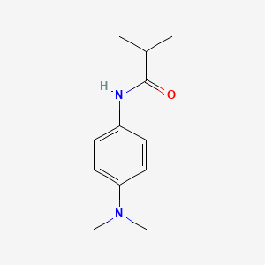molecular formula C12H18N2O B5726209 N-[4-(dimethylamino)phenyl]-2-methylpropanamide CAS No. 7160-15-8