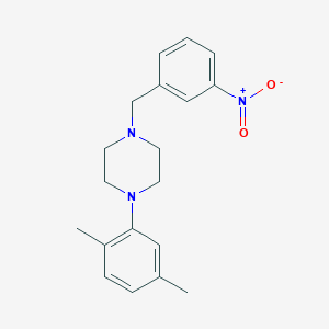 molecular formula C19H23N3O2 B5726213 1-(2,5-dimethylphenyl)-4-(3-nitrobenzyl)piperazine 