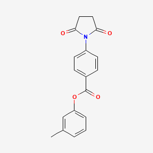 3-methylphenyl 4-(2,5-dioxo-1-pyrrolidinyl)benzoate