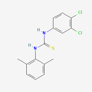 molecular formula C15H14Cl2N2S B5726218 N-(3,4-dichlorophenyl)-N'-(2,6-dimethylphenyl)thiourea 