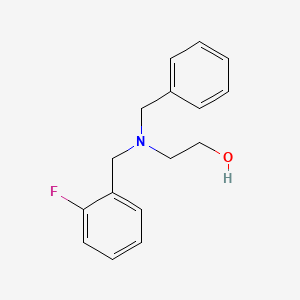molecular formula C16H18FNO B5726242 2-[benzyl(2-fluorobenzyl)amino]ethanol 