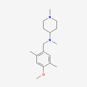 molecular formula C17H28N2O B5726265 N-(4-methoxy-2,5-dimethylbenzyl)-N,1-dimethyl-4-piperidinamine CAS No. 5257-82-9