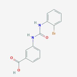 molecular formula C14H11BrN2O3 B5726272 3-({[(2-bromophenyl)amino]carbonyl}amino)benzoic acid 