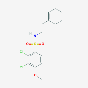2,3-dichloro-N-[2-(1-cyclohexen-1-yl)ethyl]-4-methoxybenzenesulfonamide