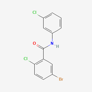molecular formula C13H8BrCl2NO B5726286 5-bromo-2-chloro-N-(3-chlorophenyl)benzamide 