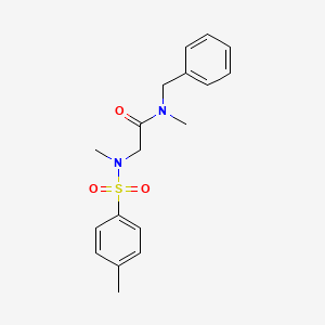 molecular formula C18H22N2O3S B5726297 N~1~-benzyl-N~1~,N~2~-dimethyl-N~2~-[(4-methylphenyl)sulfonyl]glycinamide 