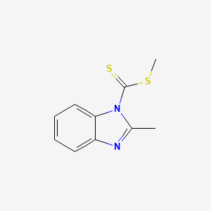 molecular formula C10H10N2S2 B5726303 methyl 2-methyl-1H-benzimidazole-1-carbodithioate 