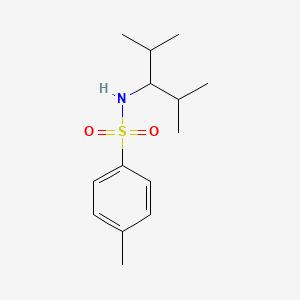 molecular formula C14H23NO2S B5726318 N-(1-isopropyl-2-methylpropyl)-4-methylbenzenesulfonamide 
