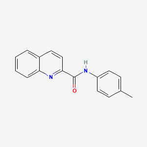 molecular formula C17H14N2O B5726322 N-(4-methylphenyl)-2-quinolinecarboxamide CAS No. 110490-58-9