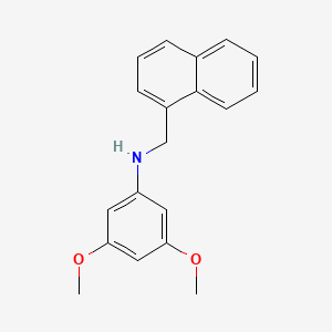 molecular formula C19H19NO2 B5726333 (3,5-dimethoxyphenyl)(1-naphthylmethyl)amine 