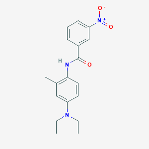 molecular formula C18H21N3O3 B5726346 N-[4-(diethylamino)-2-methylphenyl]-3-nitrobenzamide 