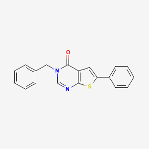 molecular formula C19H14N2OS B5726349 3-benzyl-6-phenylthieno[2,3-d]pyrimidin-4(3H)-one 