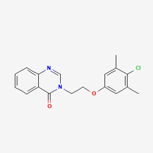 molecular formula C18H17ClN2O2 B5726352 3-[2-(4-chloro-3,5-dimethylphenoxy)ethyl]-4(3H)-quinazolinone 