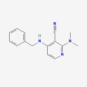 molecular formula C15H16N4 B5726365 4-(benzylamino)-2-(dimethylamino)nicotinonitrile 