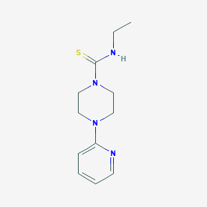 molecular formula C12H18N4S B5726379 N-ethyl-4-(2-pyridinyl)-1-piperazinecarbothioamide 