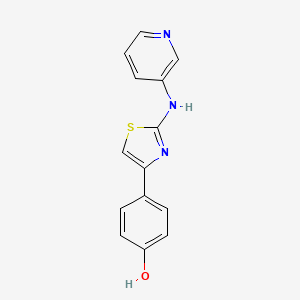 molecular formula C14H11N3OS B5726383 4-[2-(3-pyridinylamino)-1,3-thiazol-4-yl]phenol 