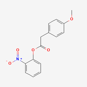 molecular formula C15H13NO5 B5726404 2-nitrophenyl (4-methoxyphenyl)acetate 