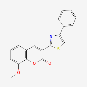 molecular formula C19H13NO3S B5726408 8-methoxy-3-(4-phenyl-1,3-thiazol-2-yl)-2H-chromen-2-one 