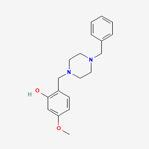 molecular formula C19H24N2O2 B5726448 2-[(4-benzyl-1-piperazinyl)methyl]-5-methoxyphenol 