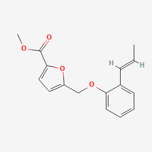 methyl 5-{[2-(1-propen-1-yl)phenoxy]methyl}-2-furoate