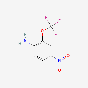 molecular formula C7H5F3N2O3 B572648 4-硝基-2-(三氟甲氧基)苯胺 CAS No. 1261753-88-1