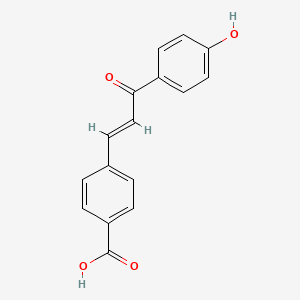 molecular formula C16H12O4 B5726480 4-[3-(4-hydroxyphenyl)-3-oxo-1-propen-1-yl]benzoic acid 