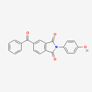 molecular formula C21H13NO4 B5726498 5-benzoyl-2-(4-hydroxyphenyl)-1H-isoindole-1,3(2H)-dione 