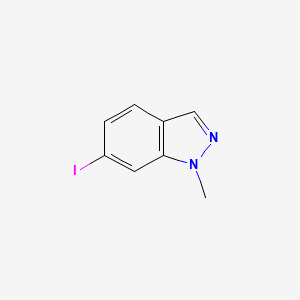 molecular formula C8H7IN2 B572651 6-碘-1-甲基-1H-吲唑 CAS No. 1214899-83-8