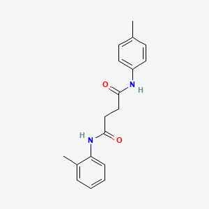 molecular formula C18H20N2O2 B5726512 N-(2-methylphenyl)-N'-(4-methylphenyl)succinamide 