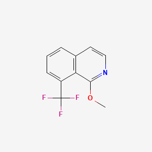 molecular formula C11H8F3NO B572653 1-Methoxy-8-(trifluoromethyl)isoquinoline CAS No. 1357945-53-9