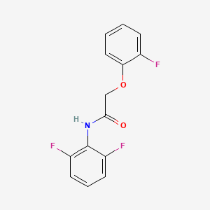 molecular formula C14H10F3NO2 B5726539 N-(2,6-difluorophenyl)-2-(2-fluorophenoxy)acetamide 