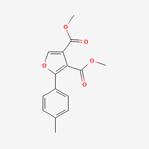 molecular formula C15H14O5 B5726551 dimethyl 2-(4-methylphenyl)-3,4-furandicarboxylate 