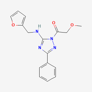 molecular formula C16H16N4O3 B5726587 N-(2-furylmethyl)-1-(methoxyacetyl)-3-phenyl-1H-1,2,4-triazol-5-amine 