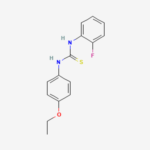 molecular formula C15H15FN2OS B5726597 N-(4-ethoxyphenyl)-N'-(2-fluorophenyl)thiourea 