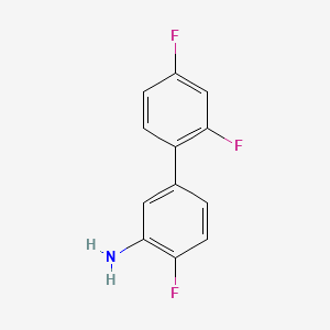 molecular formula C12H8F3N B572660 2',4,4'-Trifluoro-[1,1'-biphenyl]-3-amine CAS No. 1219622-36-2